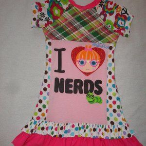SALE I ❤ Nerds Upcycle Dress